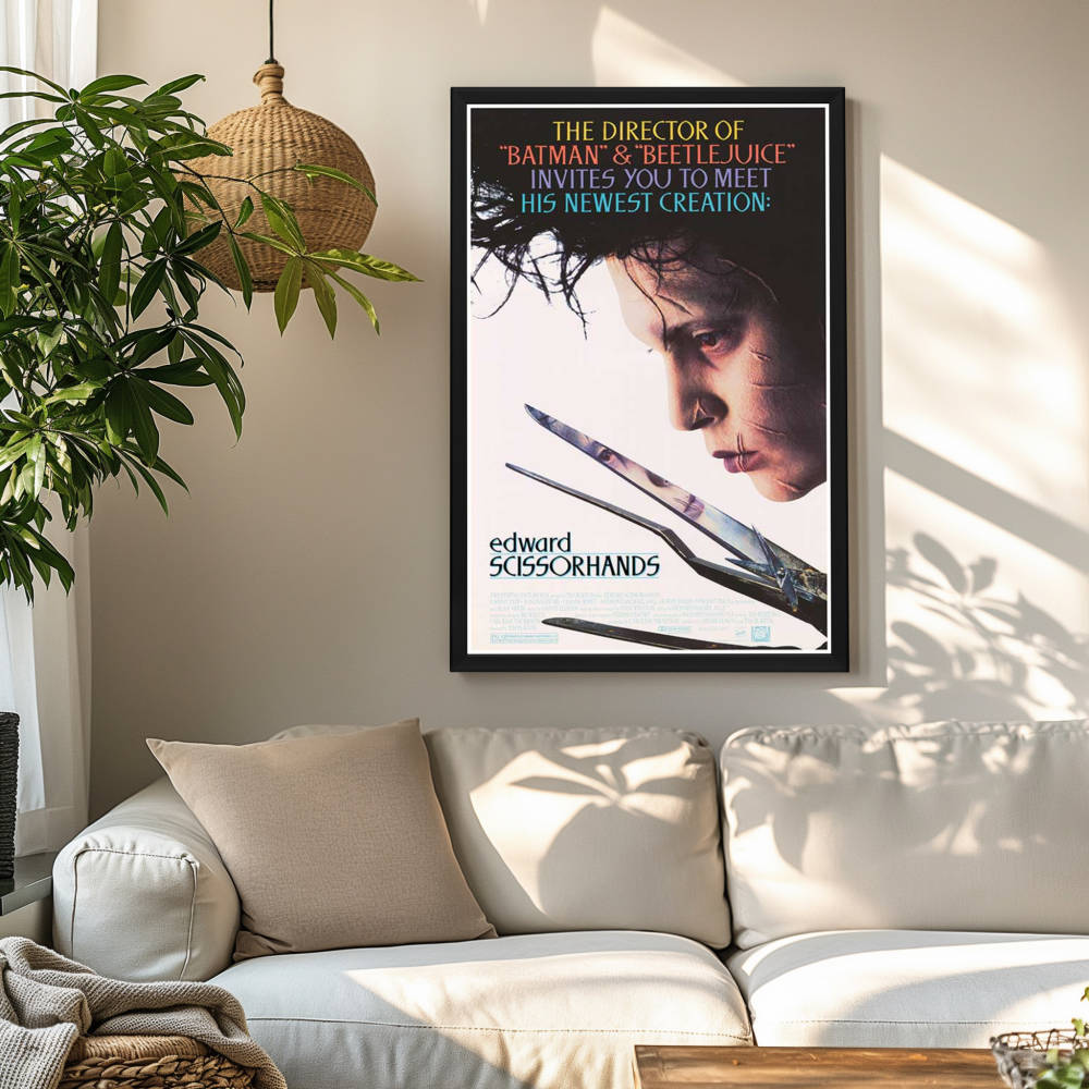 "Edward Scissorhands" (1990) Framed Movie Poster