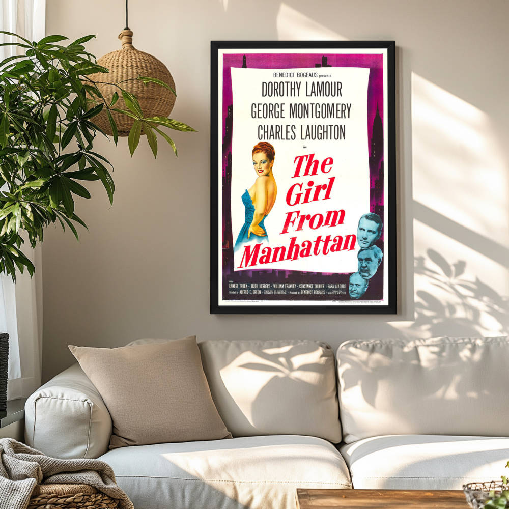"Girl From Manhattan" (1948) Framed Movie Poster