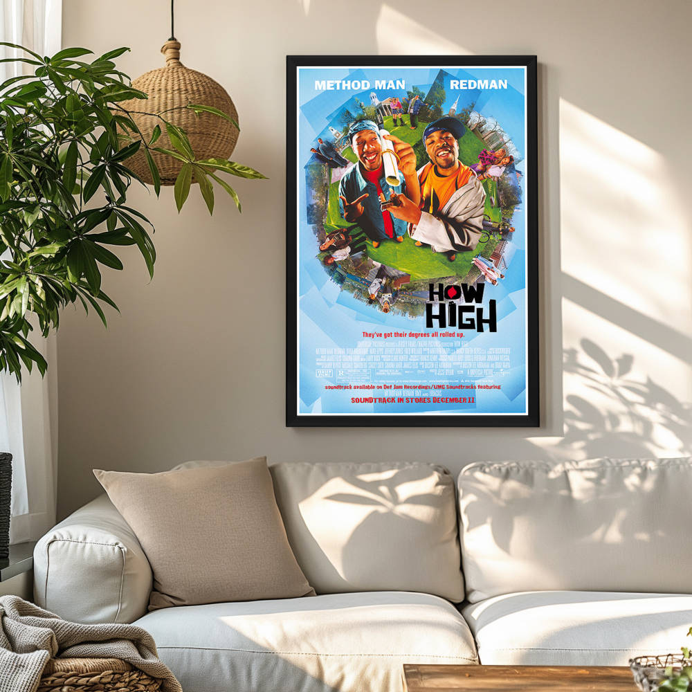 "How High" (2001) Framed Movie Poster