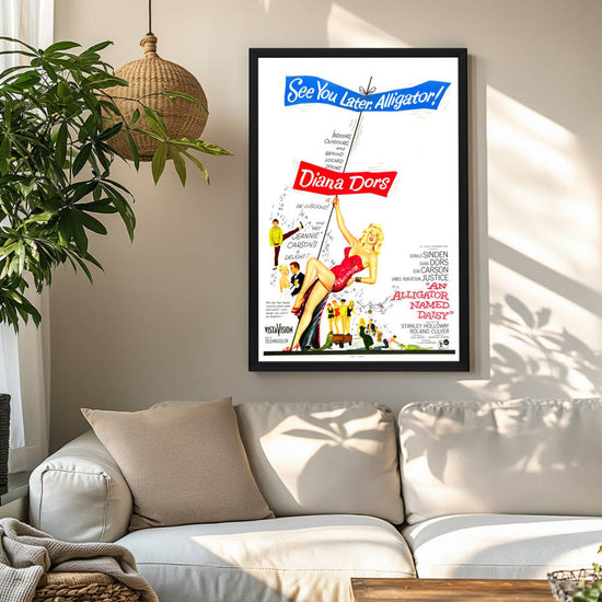 "Alligator Named Daisy" (1955) Framed Movie Poster