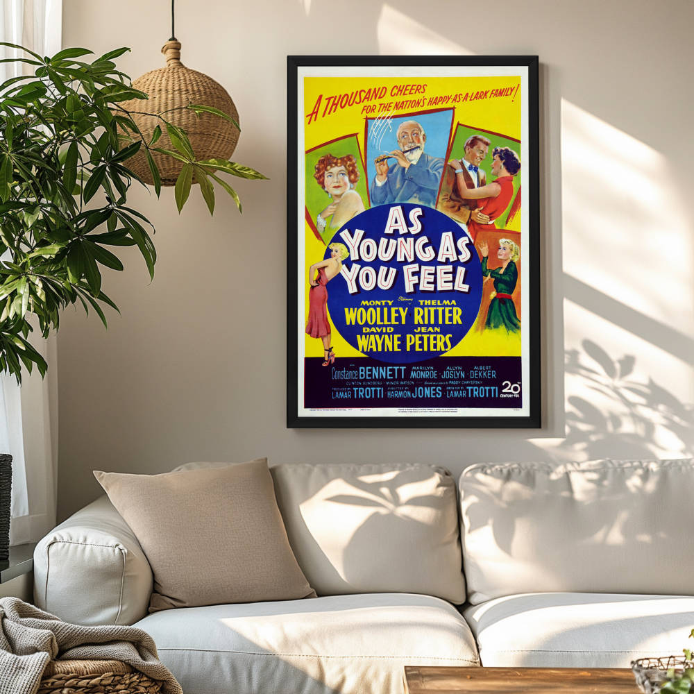 "As Young As You Feel" (1951) Framed Movie Poster