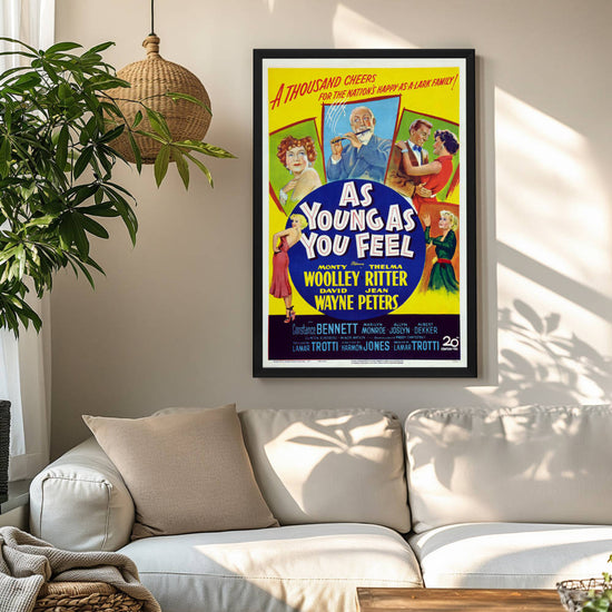 "As Young As You Feel" (1951) Framed Movie Poster