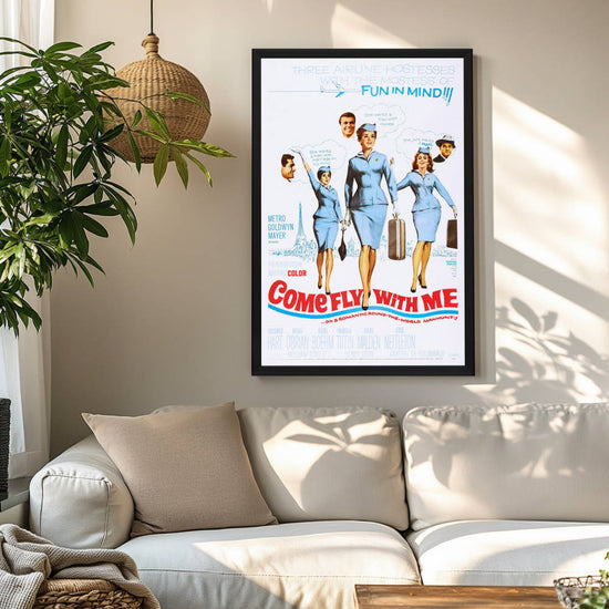 "Come Fly With Me" (1963) Framed Movie Poster