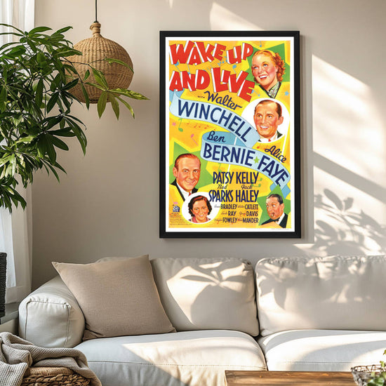 "Wake Up And Live" (1937) Framed Movie Poster