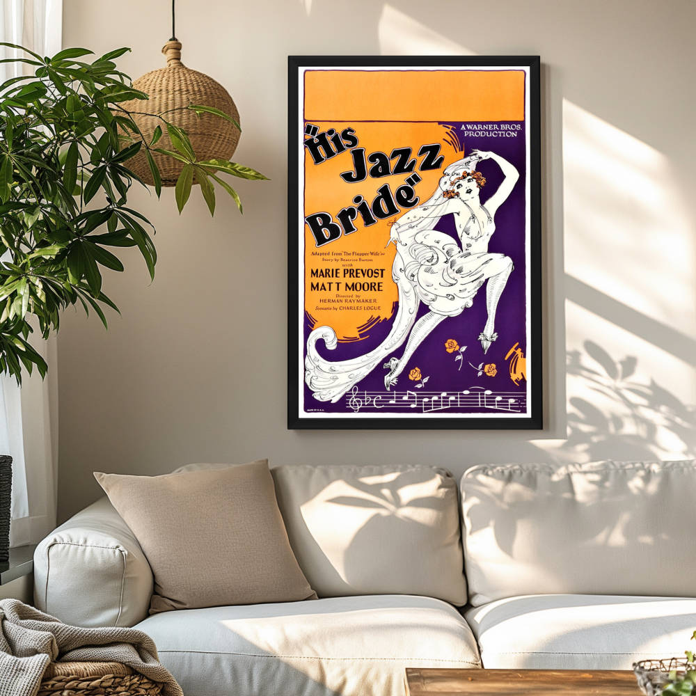 "His Jazz Bride" (1926) Framed Movie Poster