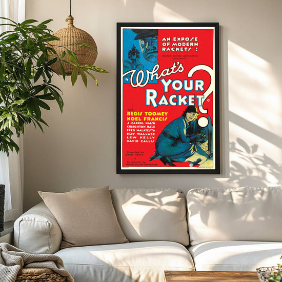 "What's Your Racket?" (1934) Framed Movie Poster