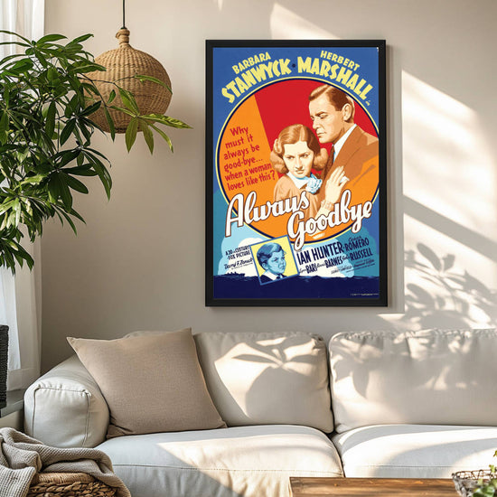 "Always Goodbye" (1938) Framed Movie Poster