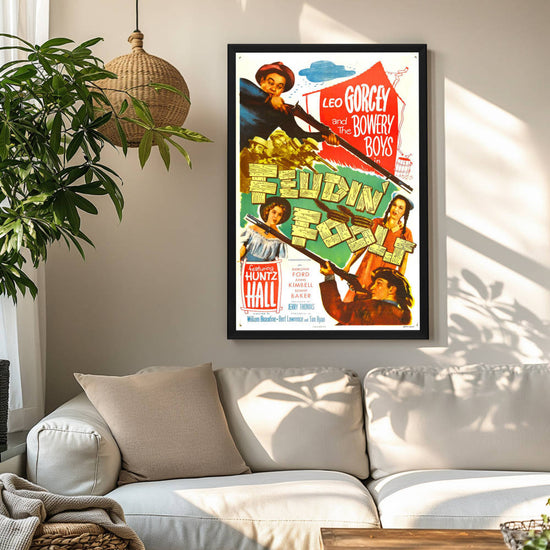 "Feudin' Fools" (1952) Framed Movie Poster