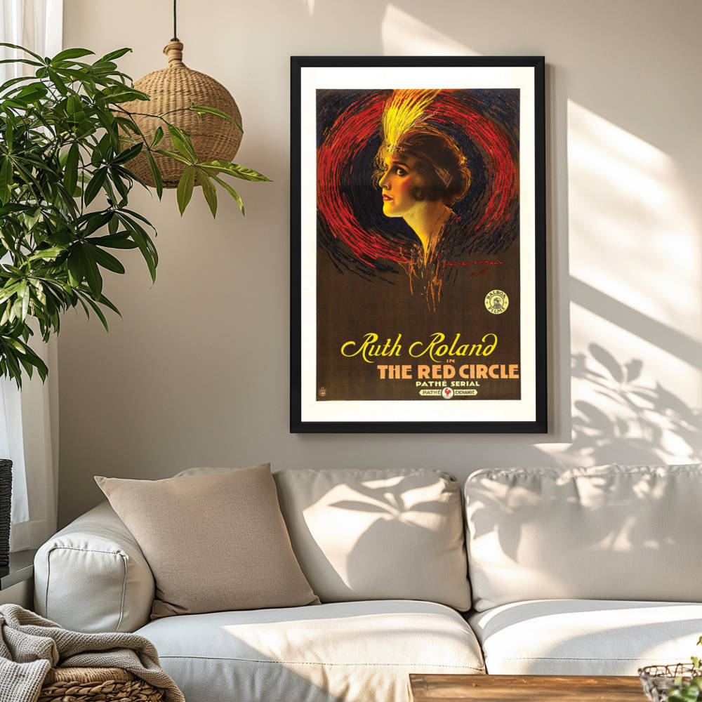 "Red Circle" (1915) Framed Movie Poster