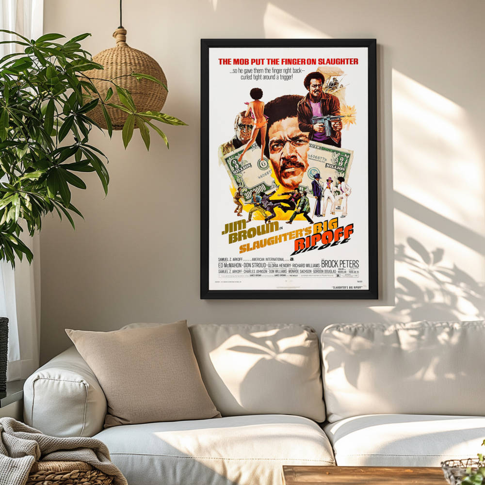 "Slaughter's Big Rip-Off" (1973) Framed Movie Poster