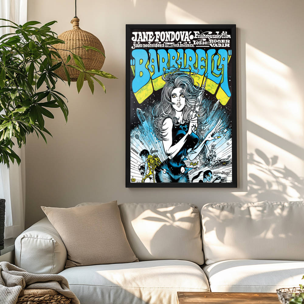 "Barbarella" (1968) Framed Movie Poster