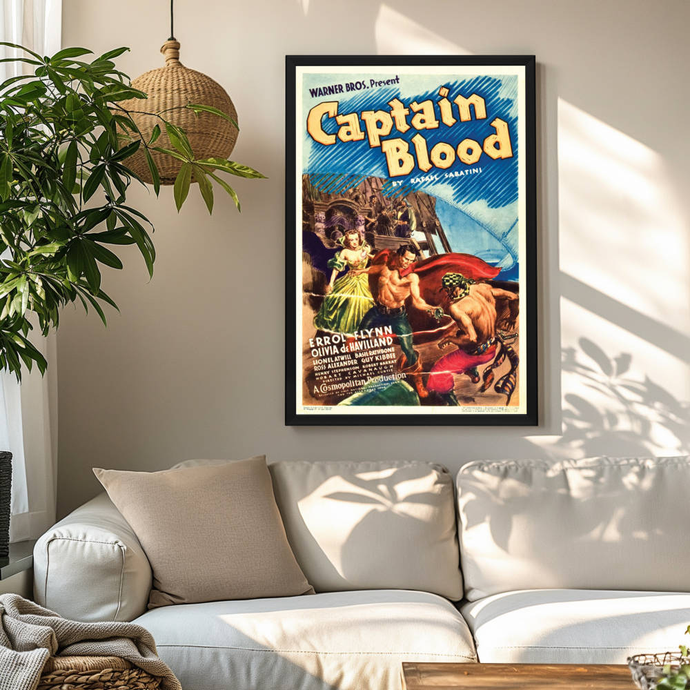 "Captain Blood" (1935) Framed Movie Poster