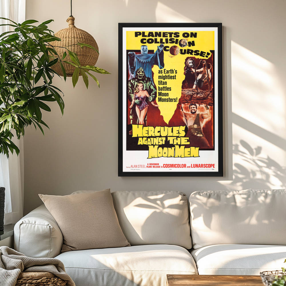 "Hercules Against The Moon Men" (1965) Framed Movie Poster