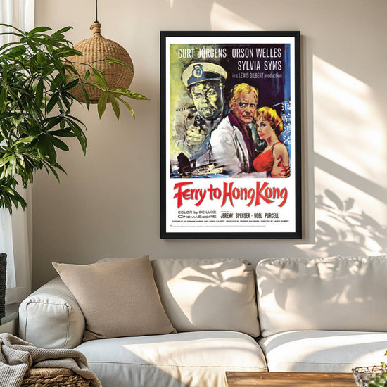 "Ferry to Hong Kong" (1959) Framed Movie Poster