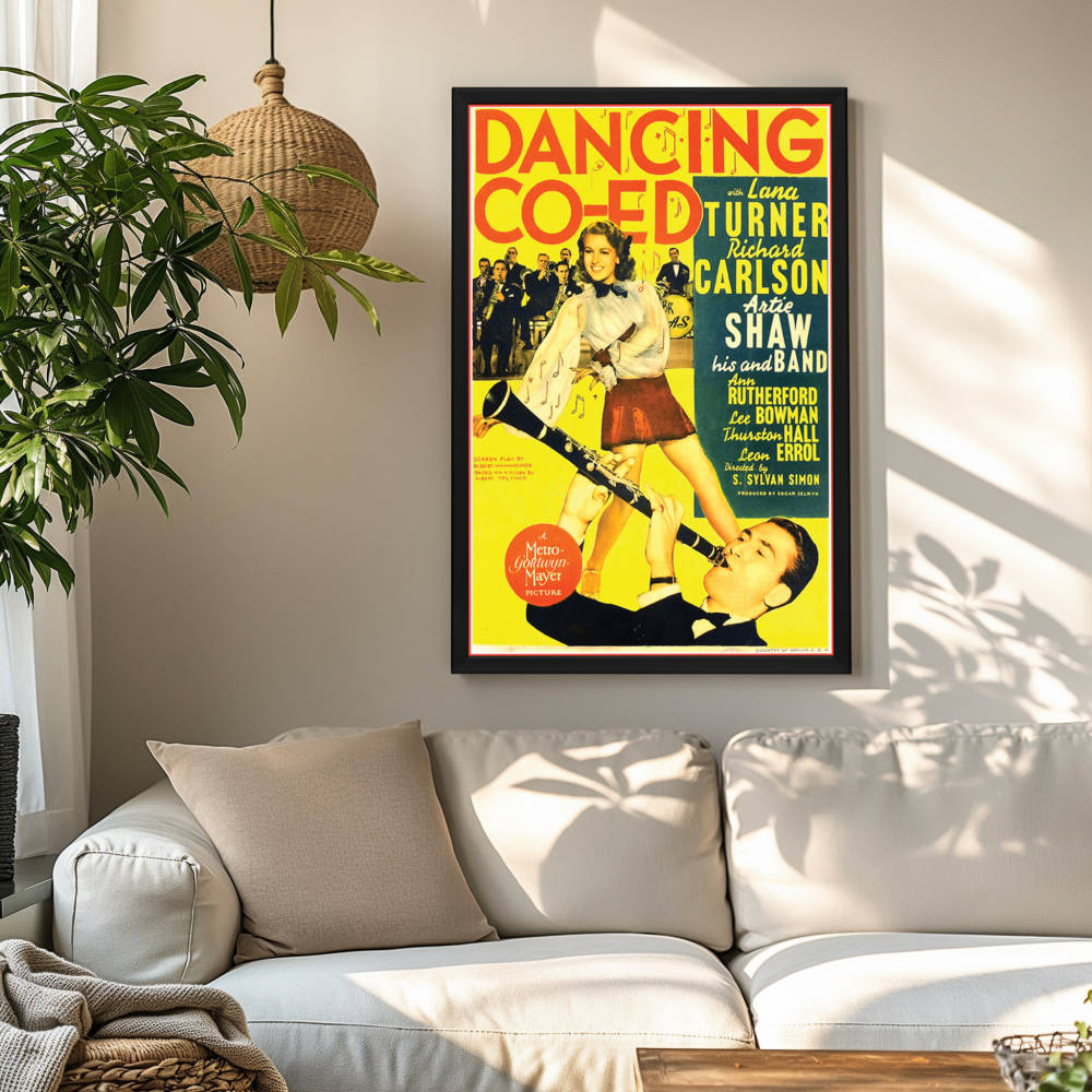 "Dancing Co-Ed" (1939) Framed Movie Poster