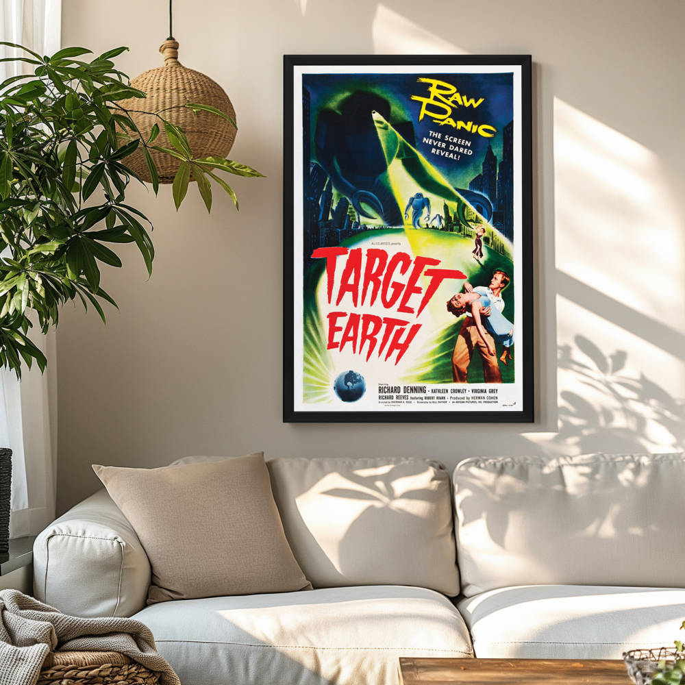 "Target Earth" (1954) Framed Movie Poster
