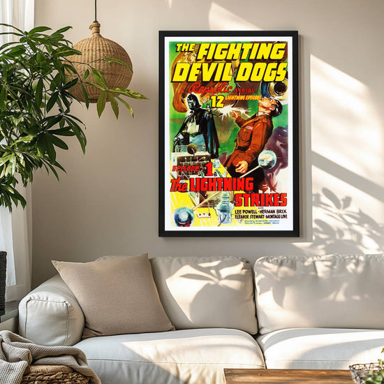 "Fighting Devil Dogs" (1938) Framed Movie Poster