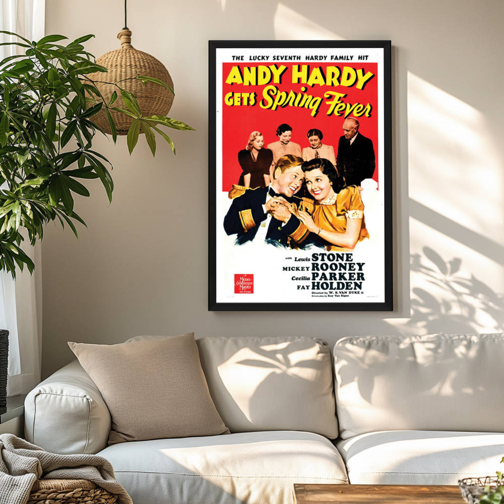 "Andy Hardy Gets Spring Fever" (1939) Framed Movie Poster