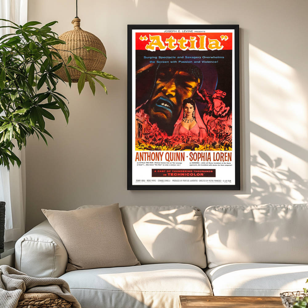 "Attila" (1958) Framed Movie Poster