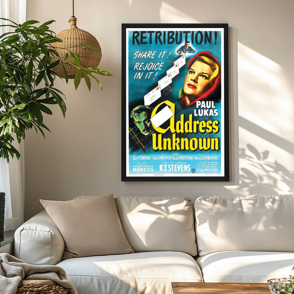"Address Unknown" (1944) Framed Movie Poster