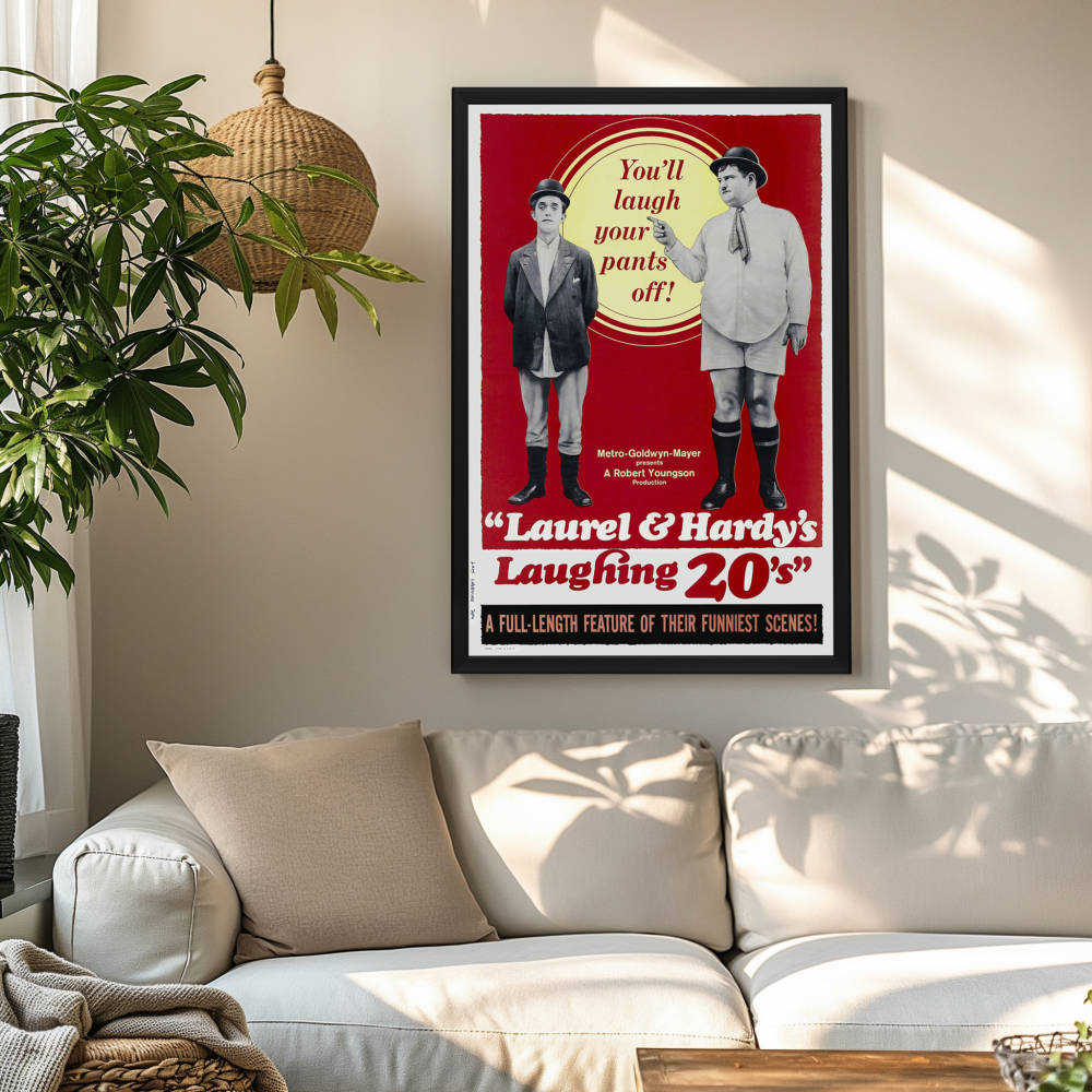 "Laurel and Hardy's Laughing 20's" (1965) Framed Movie Poster