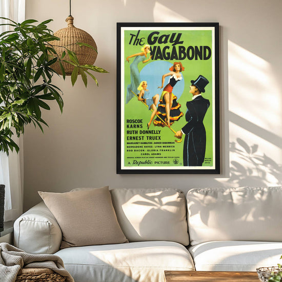 "Gay Vagabond" (1941) Framed Movie Poster