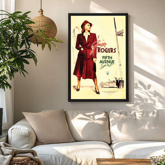 "Fifth Avenue Girl" (1939) Framed Movie Poster