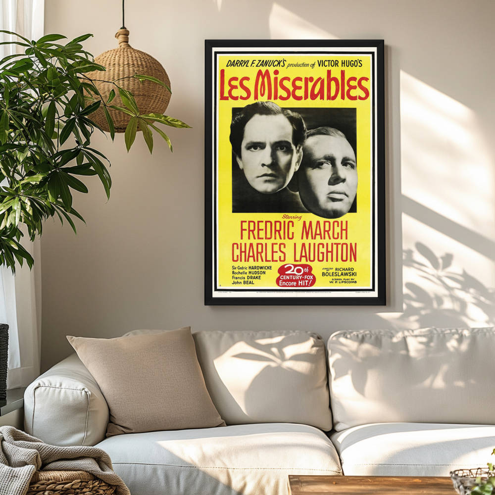 "Les Miserables" (1935) Framed Movie Poster