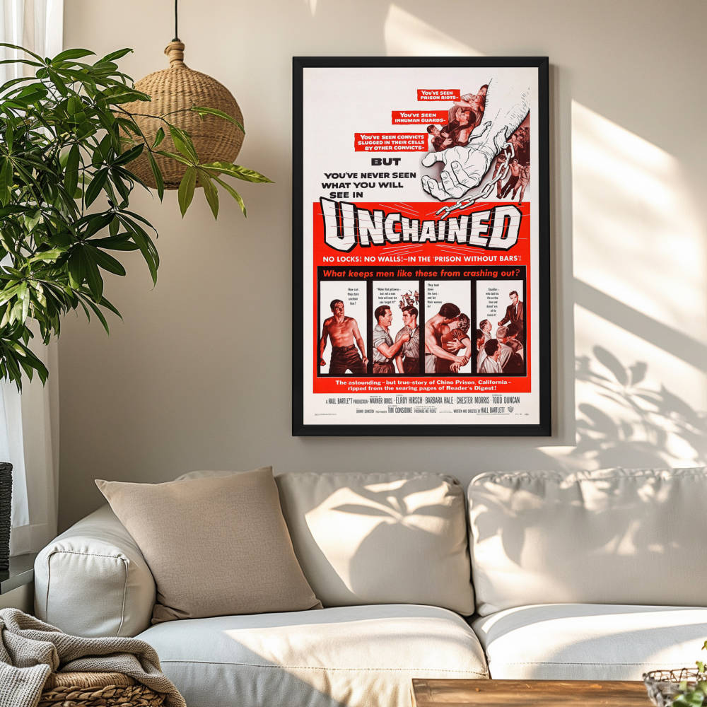 "Unchained" (1955) Framed Movie Poster