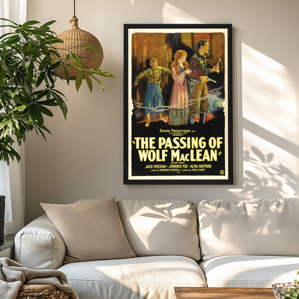 "Passing Of Wolf Maclean" (1924) Framed Movie Poster