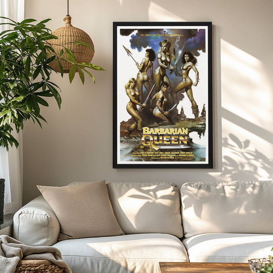 "Barbarian Queen" (1985) Framed Movie Poster