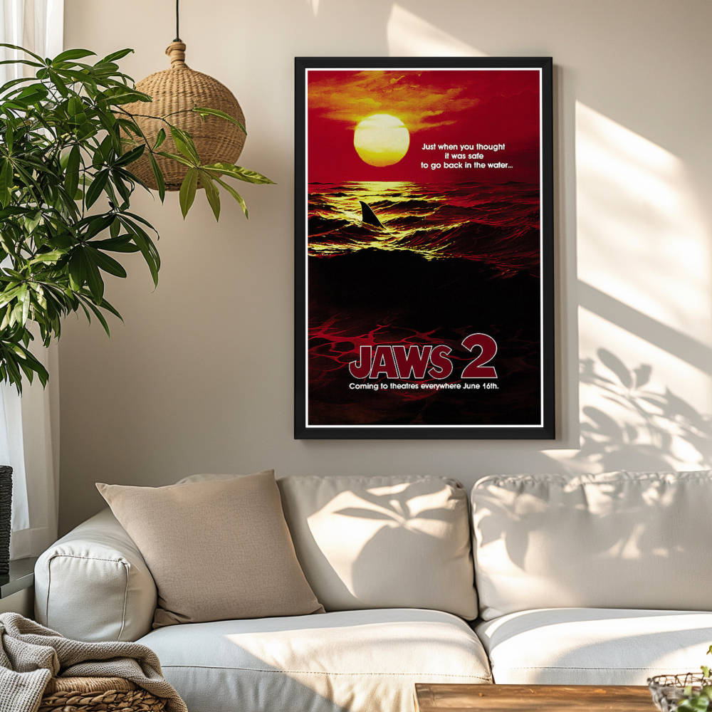 "Jaws 2" (1978) Framed Movie Poster