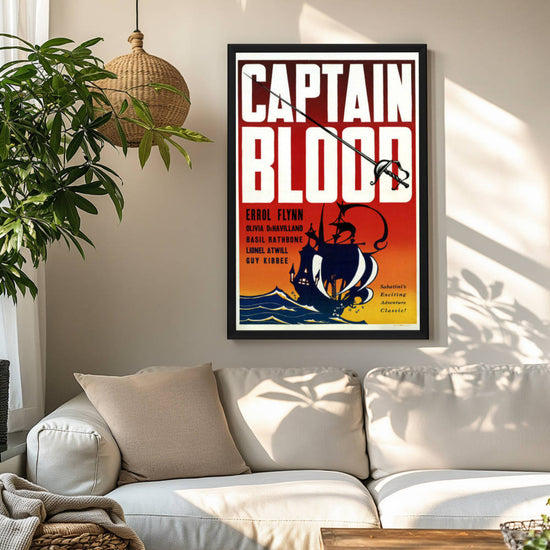 "Captain Blood" (1935) Framed Movie Poster