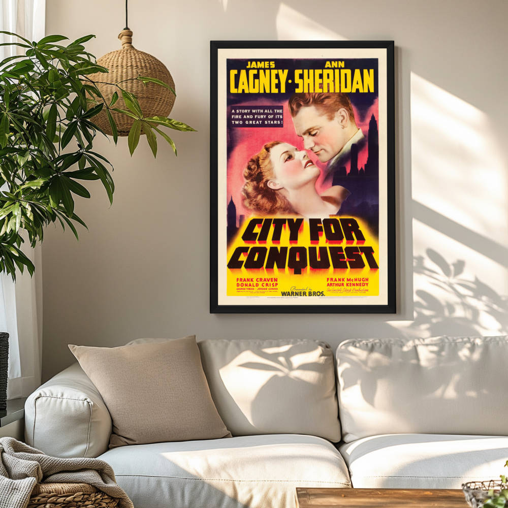 "City For Conquest" (1940) Framed Movie Poster