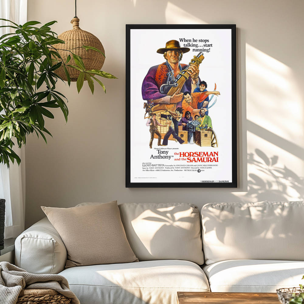 "Horseman And The Samurai" (1968) Framed Movie Poster