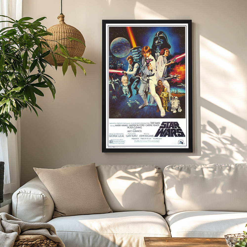 "Star Wars" (1977) Framed Movie Poster