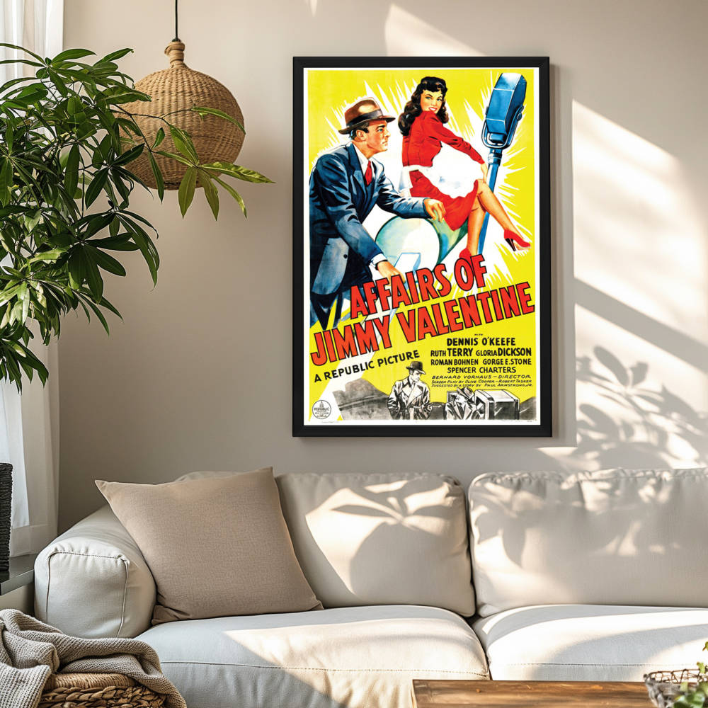 "Affairs Of Jimmy Valentine" (1942) Framed Movie Poster