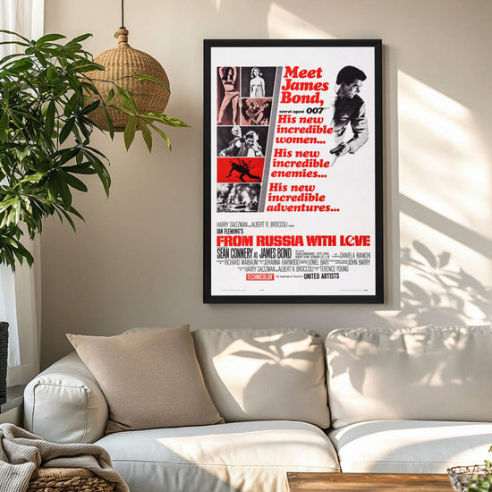 "From Russia With Love" (1963) Framed Movie Poster
