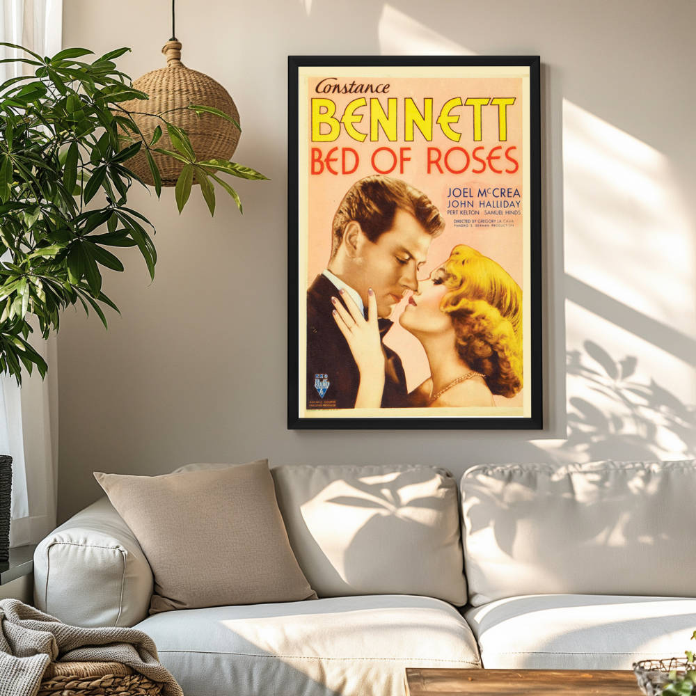 "Bed Of Roses" (1933) Framed Movie Poster