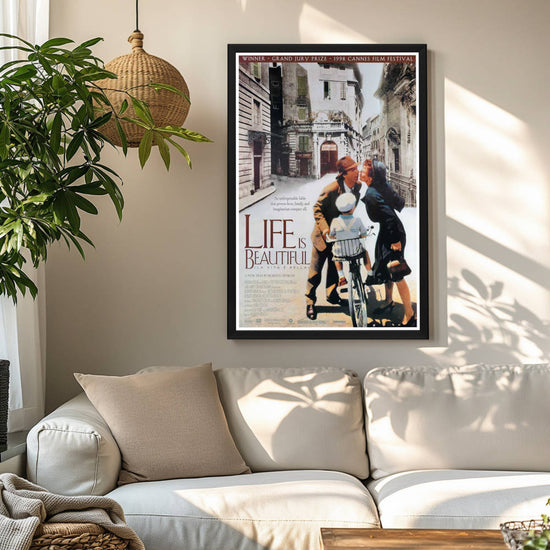 "Life Is Beautiful" (1997) Framed Movie Poster