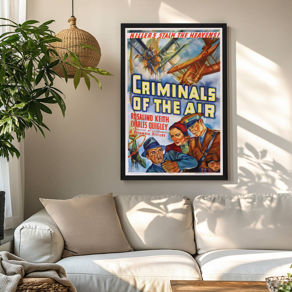 "Criminals Of The Air" (1937) Framed Movie Poster