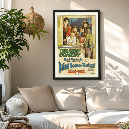 "Bring Home The Turkey" (1927) Framed Movie Poster