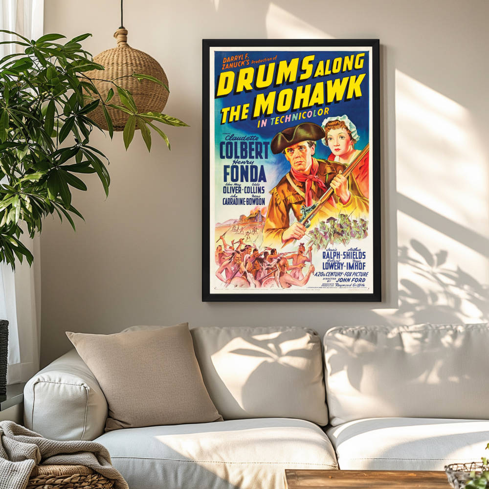 "Drums Along The Mohawk" (1939) Framed Movie Poster