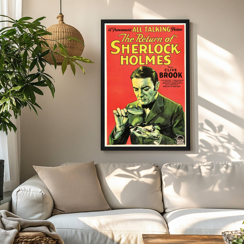 "Return Of Sherlock Holmes" (1929) Framed Movie Poster