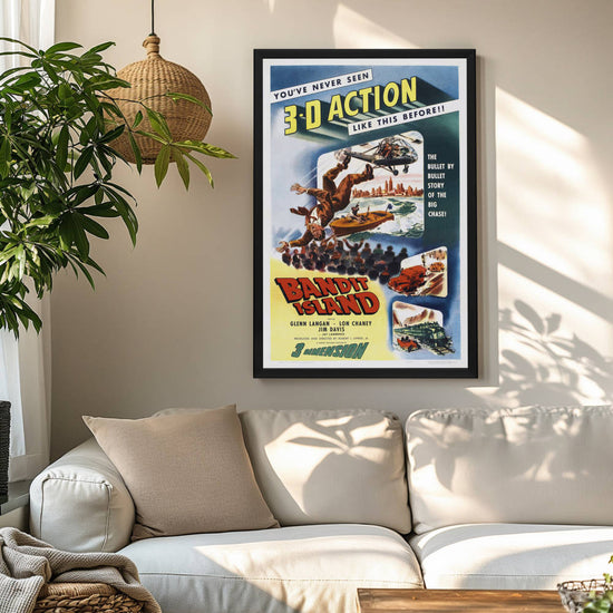 "Bandit Island" (1953) Framed Movie Poster