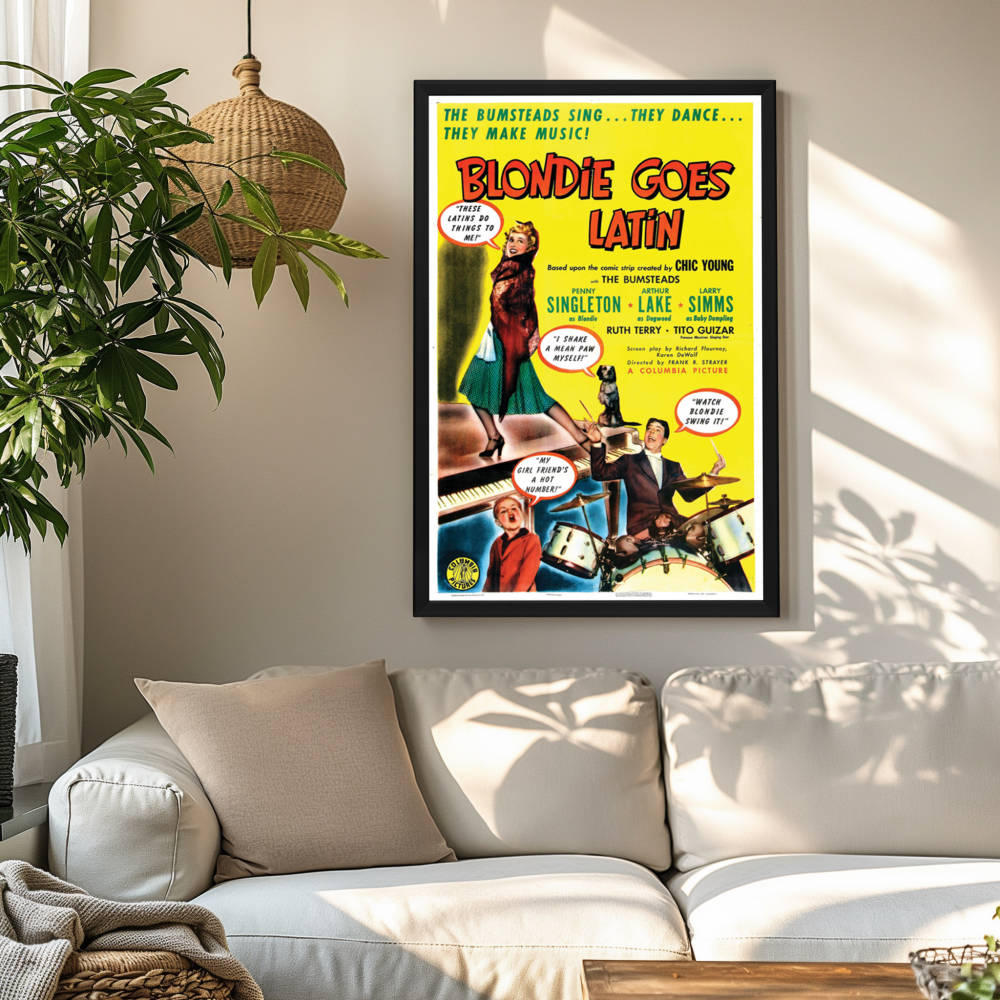 "Blondie Goes Latin" (1941) Framed Movie Poster