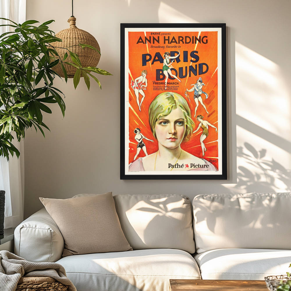 "Paris Bound" (1929) Framed Movie Poster