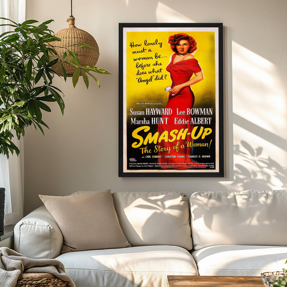 "Smash-Up: The Story Of A Woman" (1947) Framed Movie Poster