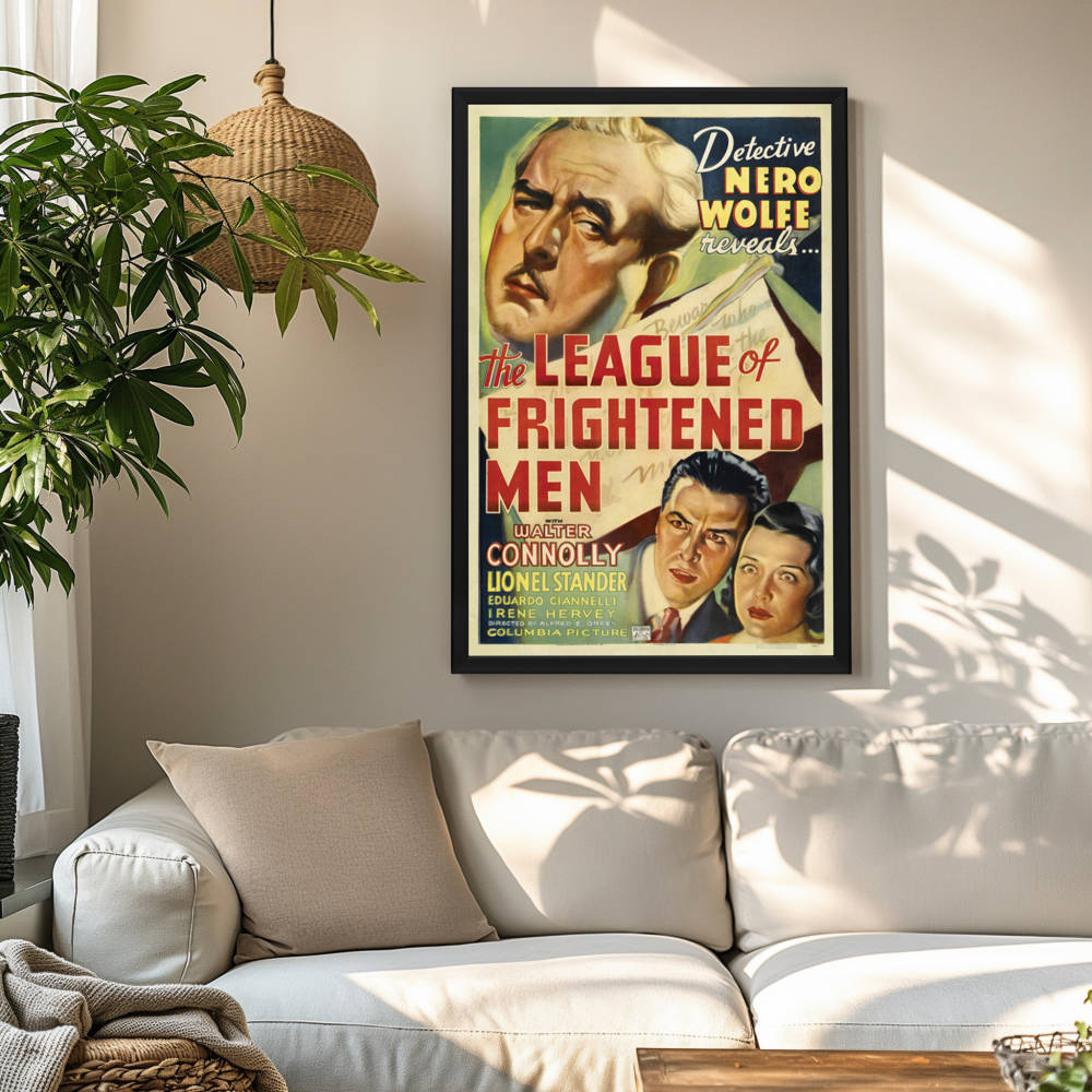 "League Of Frightened Men" (1937) Framed Movie Poster