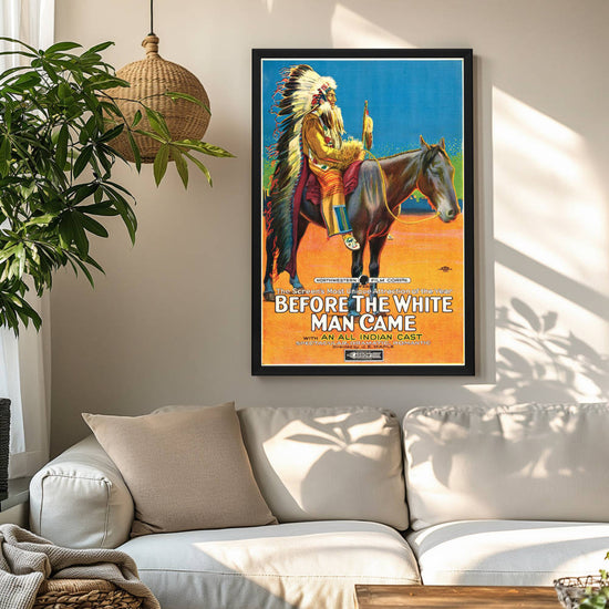 "Before The White Man Came" (1920) Framed Movie Poster